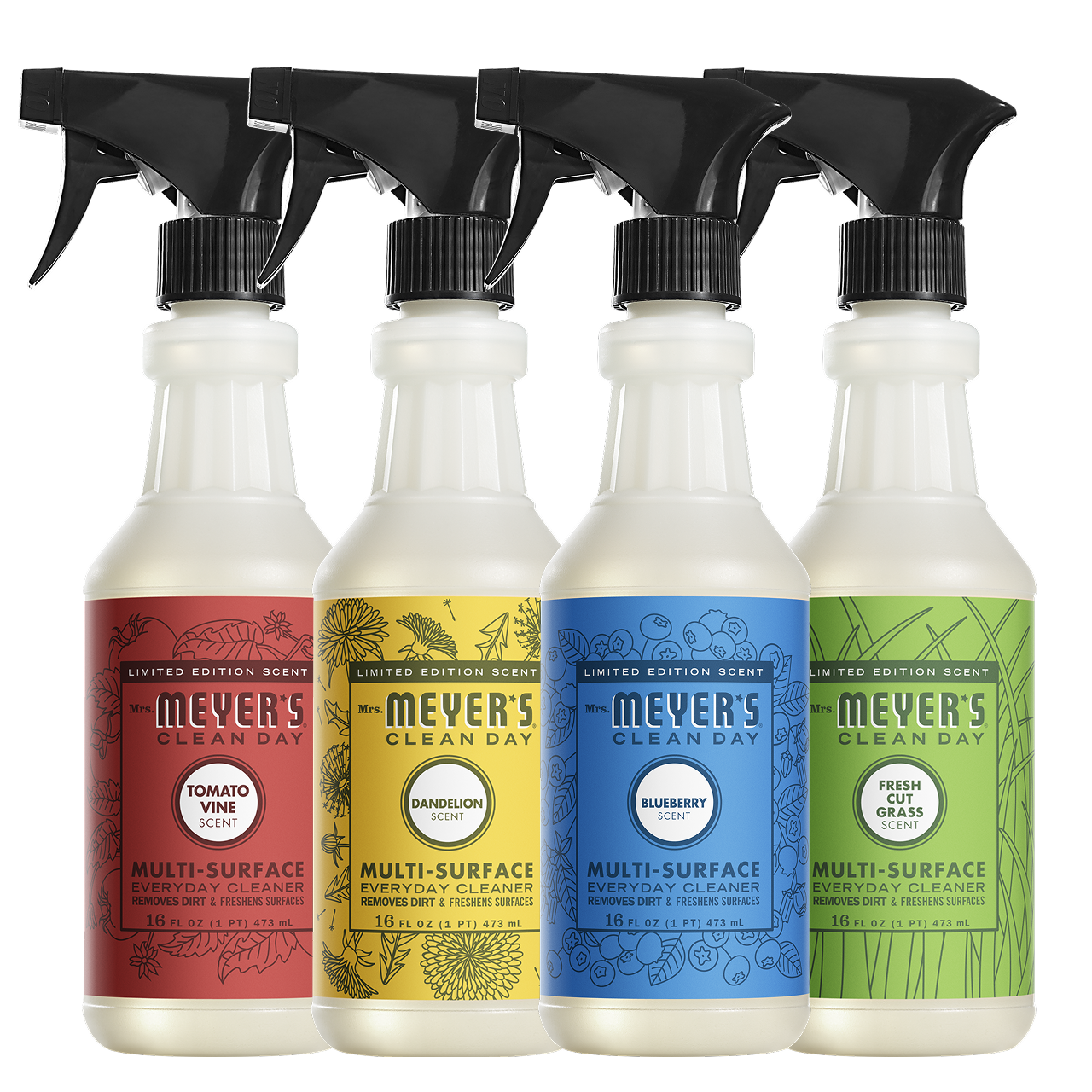 Mrs. Meyers Summer Seasonal Multi - Surface Everyday Cleaner Collection - for Convenient Coordinated Home Care