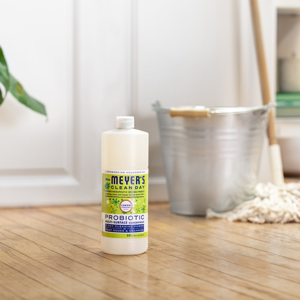 Mrs. Meyers Lemon Verbena Probiotic Multi - Surface Concentrate - for Convenient Easy Refilling