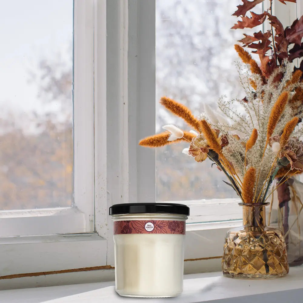 Mrs. Meyers Fall Leaves Soy Candle Large - for Convenient Home Fragrance