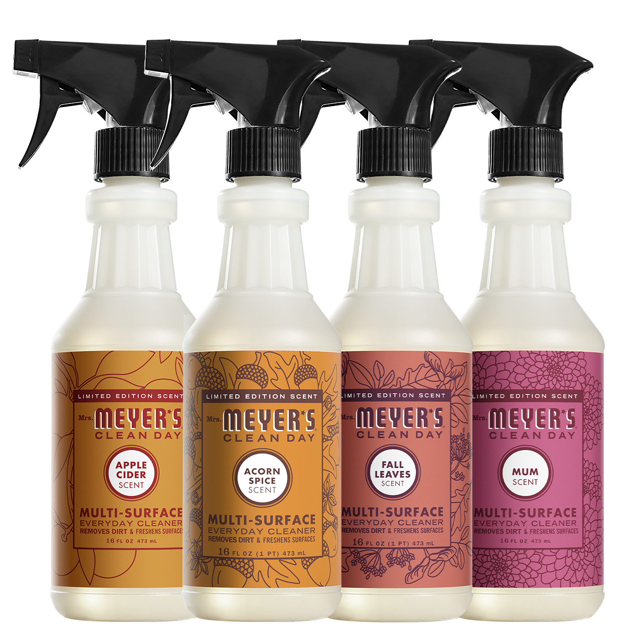 Mrs. Meyers Fall Seasonal Multi - Surface Everyday Cleaner Collection - for Convenient Coordinated Home Care