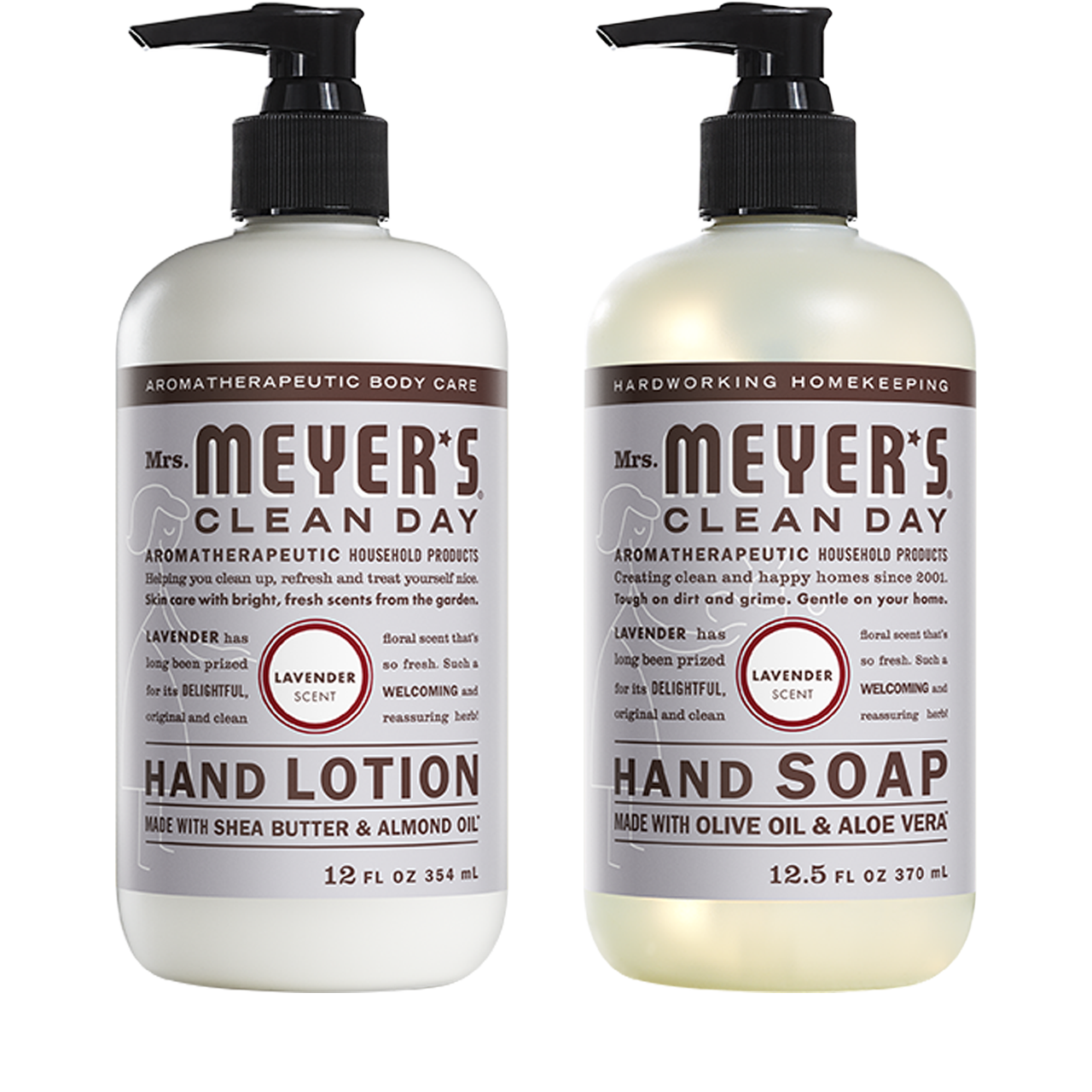 Mrs. Meyers Lavender Hand Care Basics Set - for Convenient Hand Care