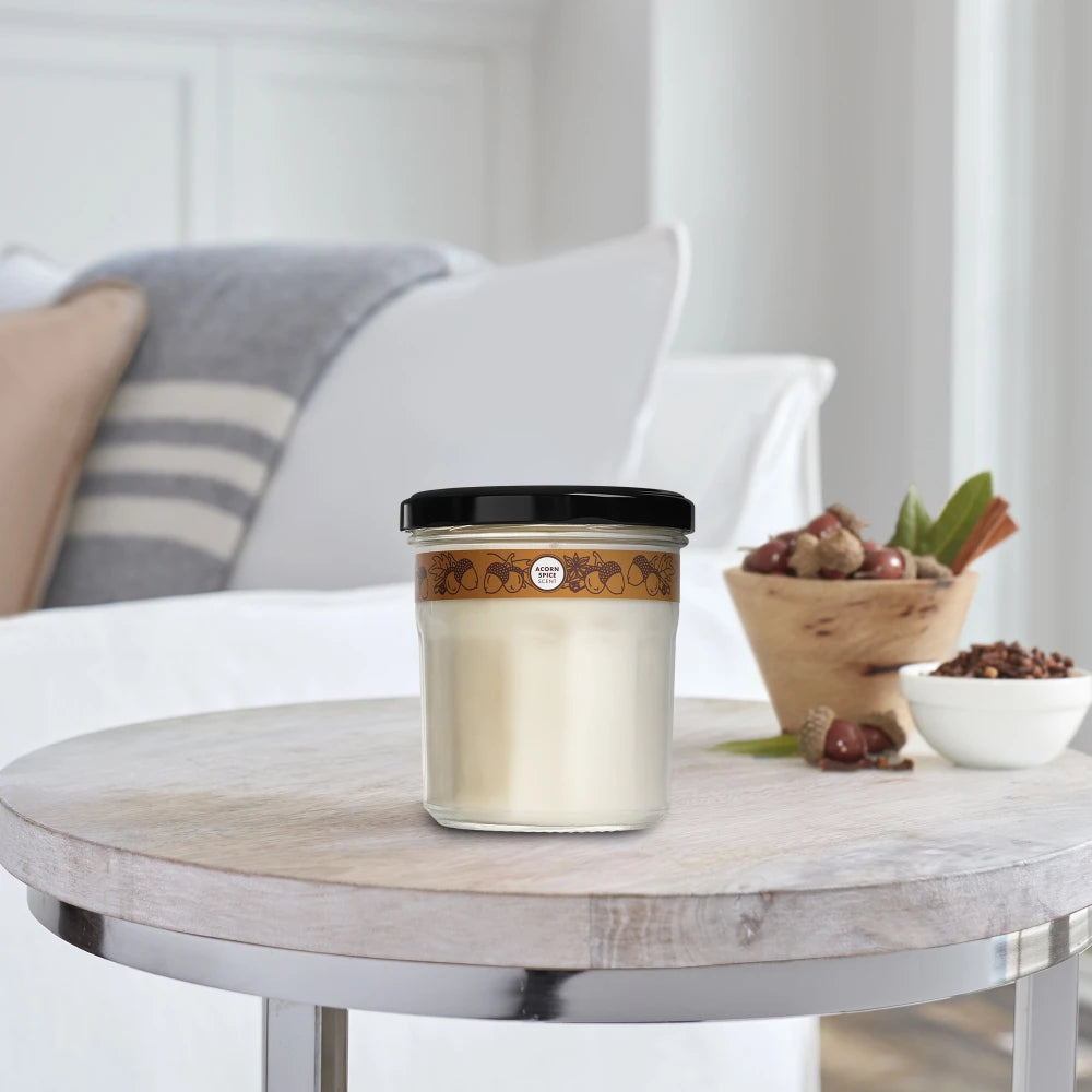 Mrs. Meyers Acorn Spice Soy Candle Large - for Convenient Home Fragrance