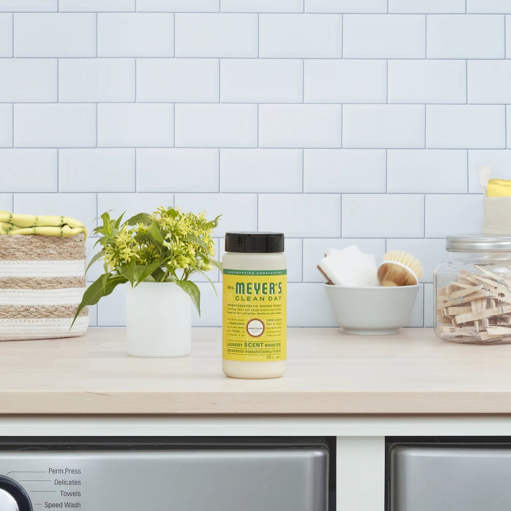 Mrs. Meyers Honeysuckle Laundry Scent Booster - for Convenient Laundry Care