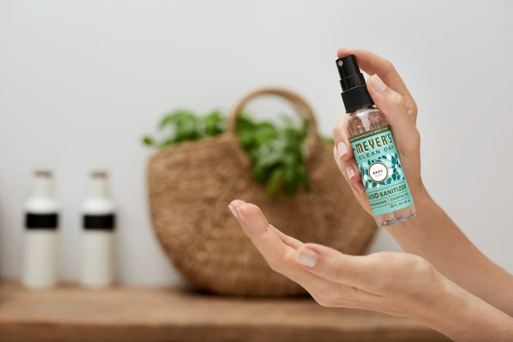 Mrs. Meyers Basil Hand Sanitizer - for Convenient Hand Care