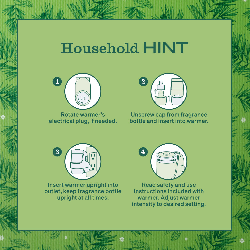 Iowa Pine Plug In Scented Oil Refill 2 - Pack - for Convenient Home Fragrance