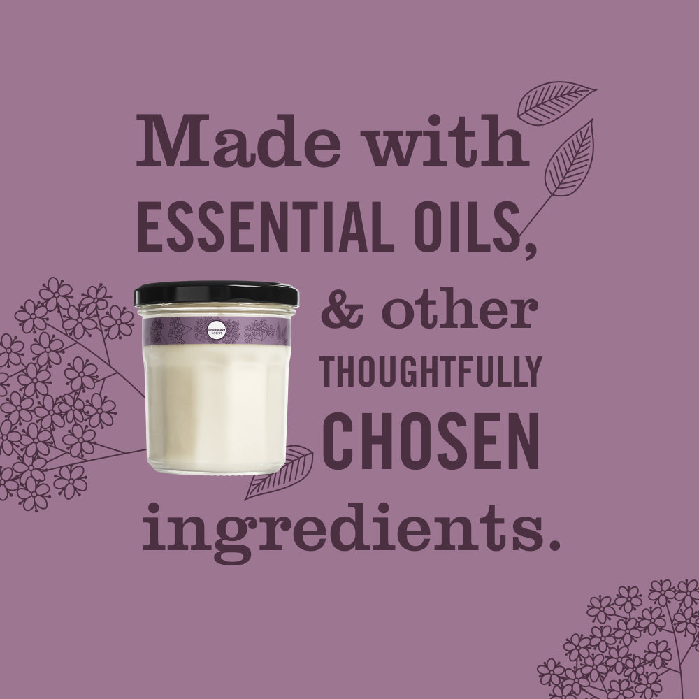 Elderberry Soy Candle Large - for Convenient Home Fragrance