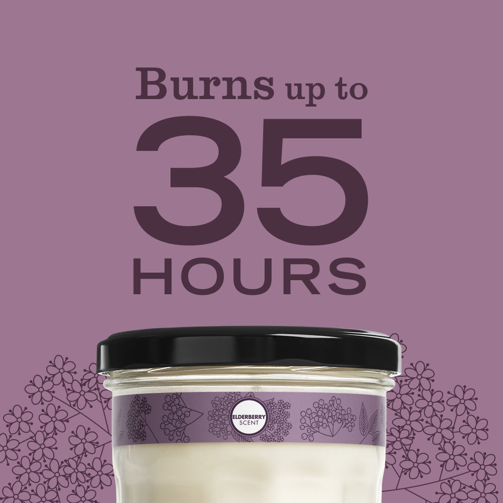 Elderberry Soy Candle Large - for Convenient Home Fragrance
