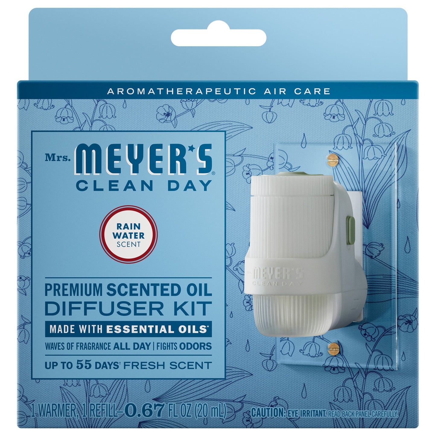 Rain Water Plug In Scented Oil Warmer With Refill - for Convenient Home Fragrance