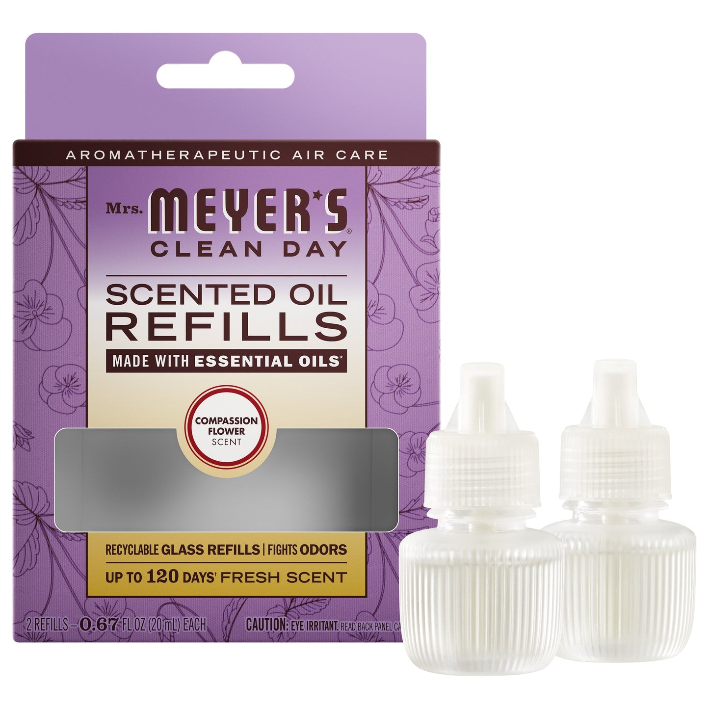 Compassion Flower Plug In Scented Oil Refill 2 - Pack - for Convenient Home Fragrance