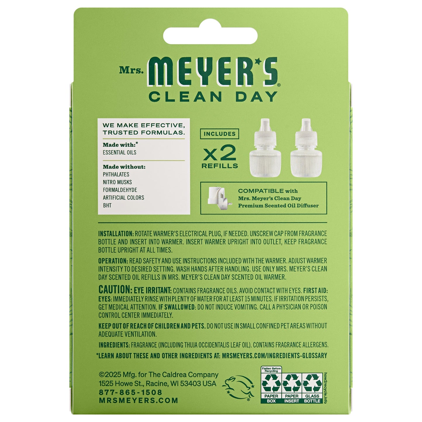 Iowa Pine Plug In Scented Oil Refill 2 - Pack - for Convenient Home Fragrance