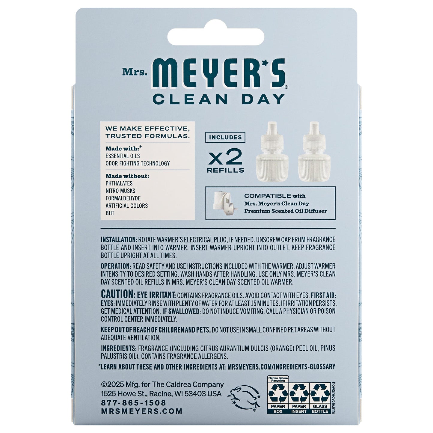 Snowdrop Plug In Scented Oil Refill 2 - Pack - for Convenient Home Fragrance