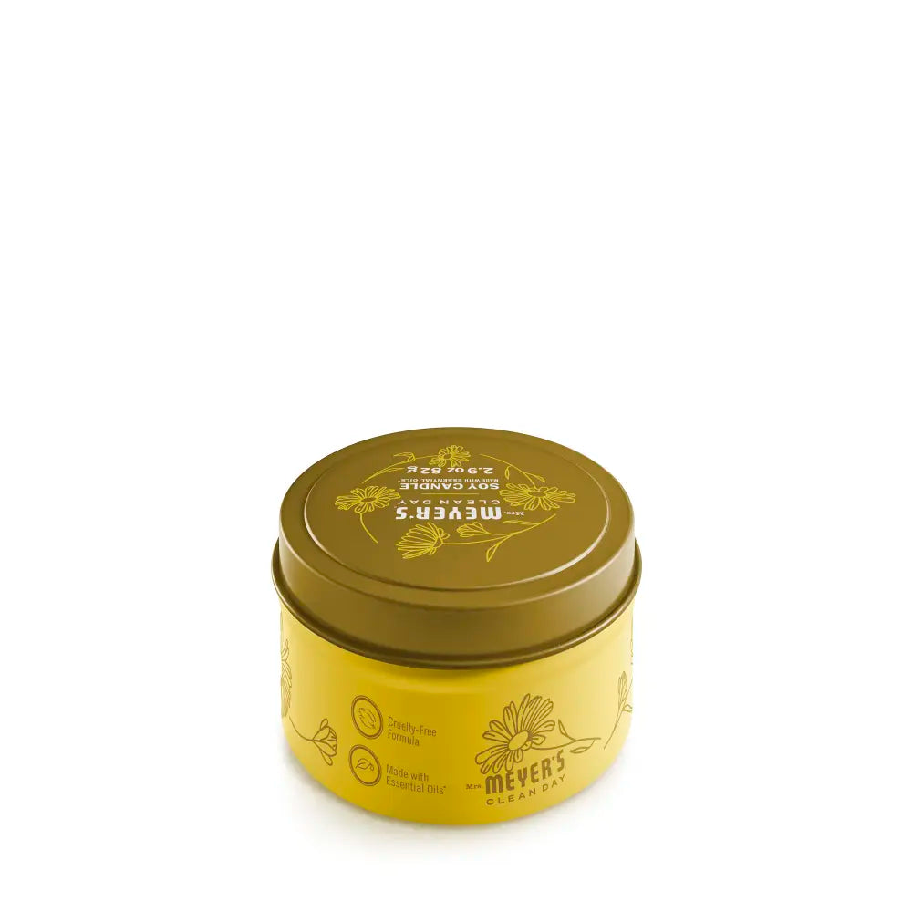 Daisy Tin Candle Mrs. Meyers - for Convenient Home Fragrance