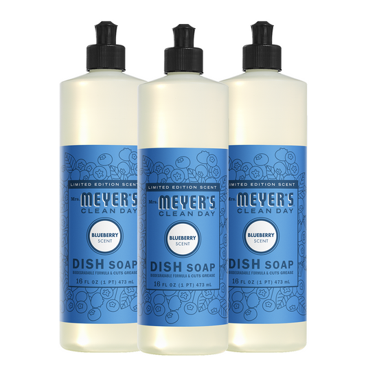 Blueberry Dish Soap 3 - count Bundle - for Convenient Dishwashing