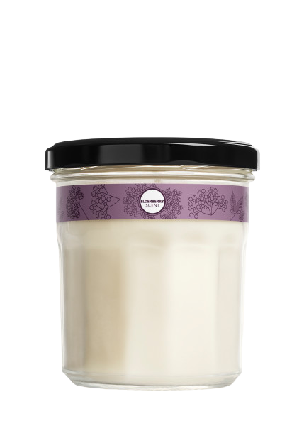 Elderberry Soy Candle Large - for Convenient Home Fragrance