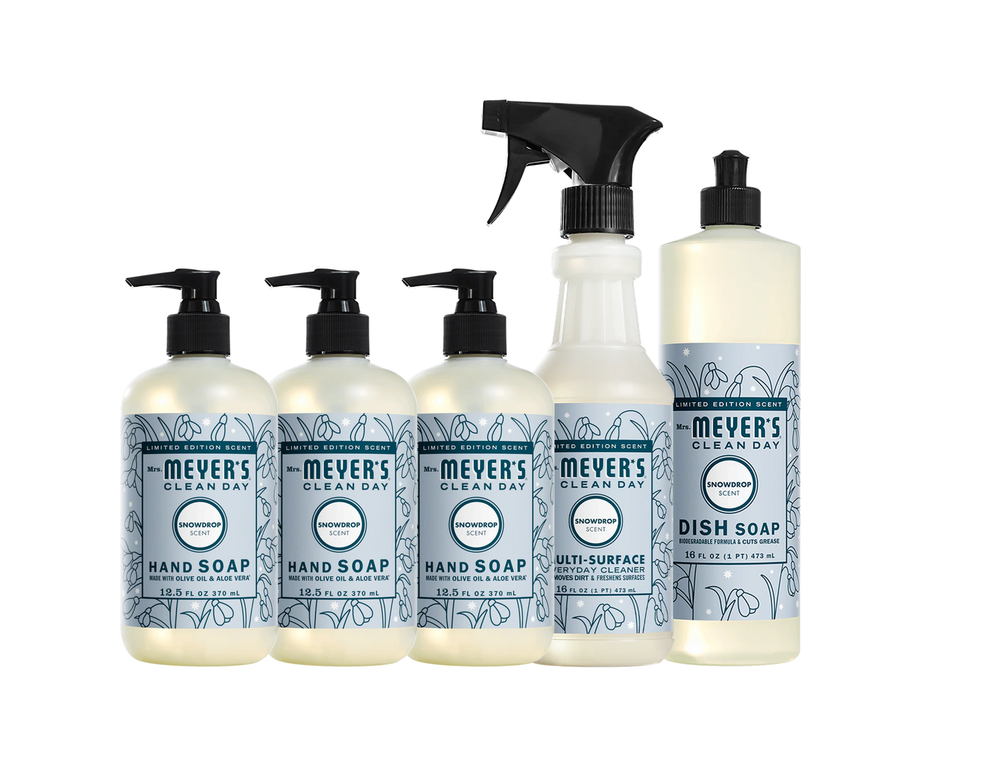 Snowdrop Essentials 5 - Count Bundle - for Convenient Hand Care