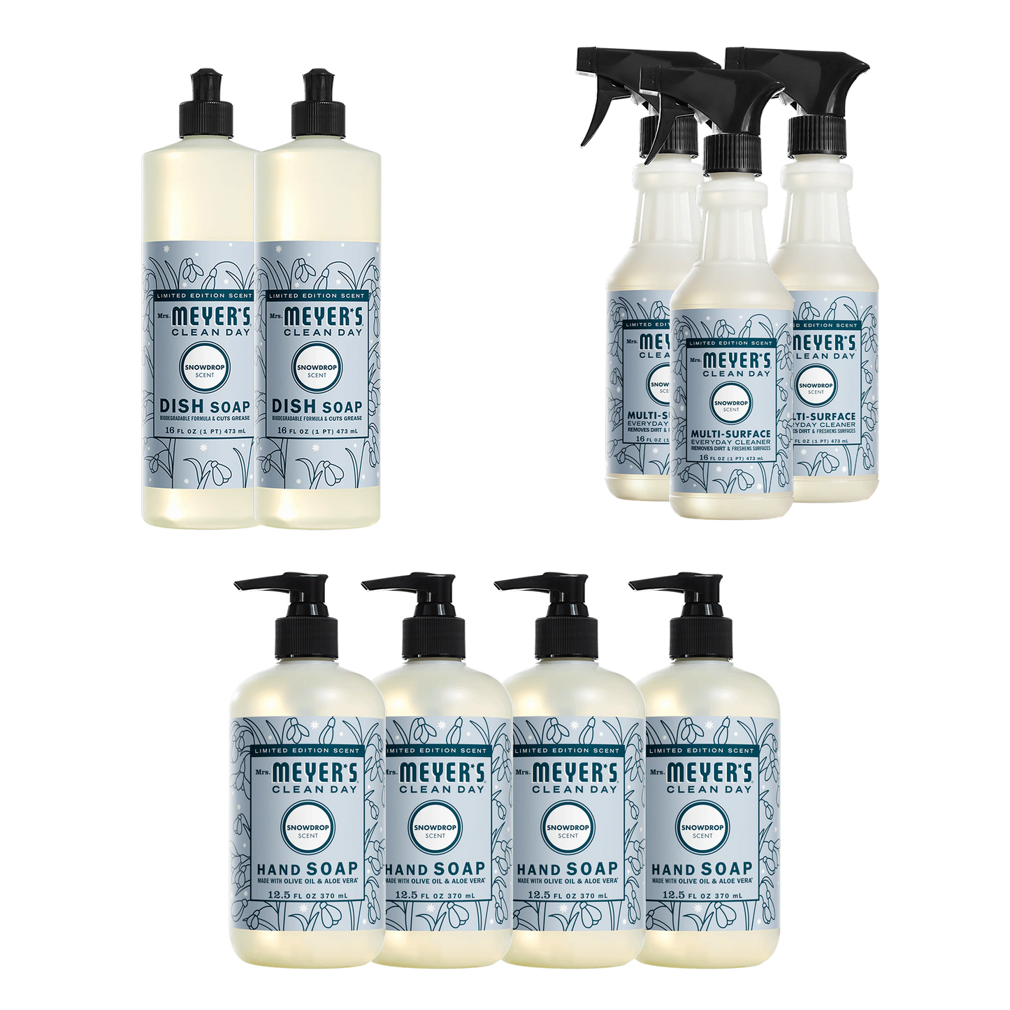 Snowdrop Essentials Plus 9 - Count Bundle - for Convenient Hand Care