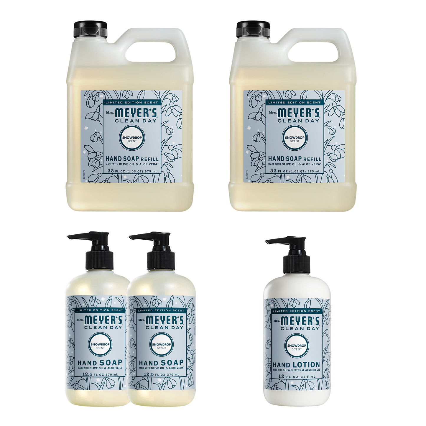 Snowdrop Hand Care Plus 5 - Count Bundle - for Convenient Hand Care