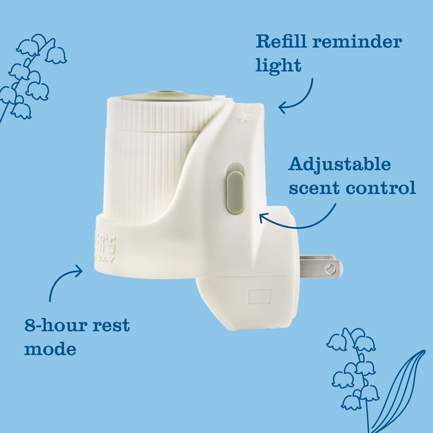 Rain Water Plug In Scented Oil Warmer With Refill - for Convenient Home Fragrance