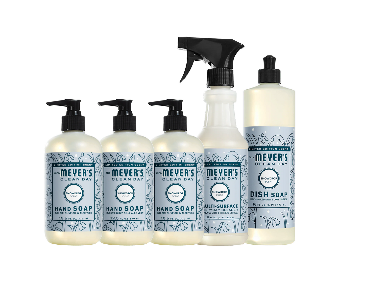 Snowdrop Essentials 5 - Count Bundle - for Convenient Hand Care
