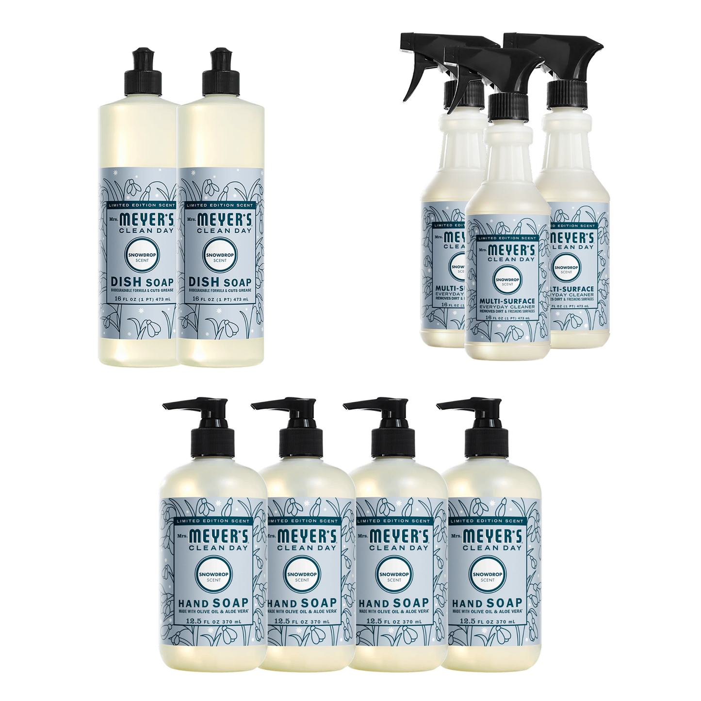 Snowdrop Essentials Plus 9 - Count Bundle - for Convenient Hand Care