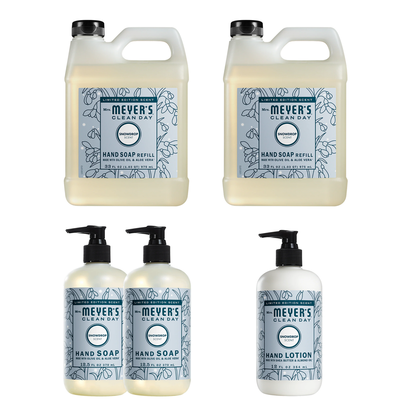 Snowdrop Hand Care Plus 5 - Count Bundle - for Convenient Hand Care
