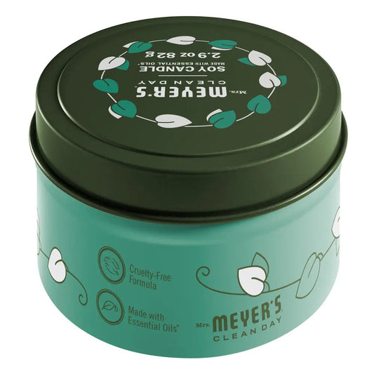 Basil Tin Candle Mrs. Meyers - for Convenient Home Fragrance