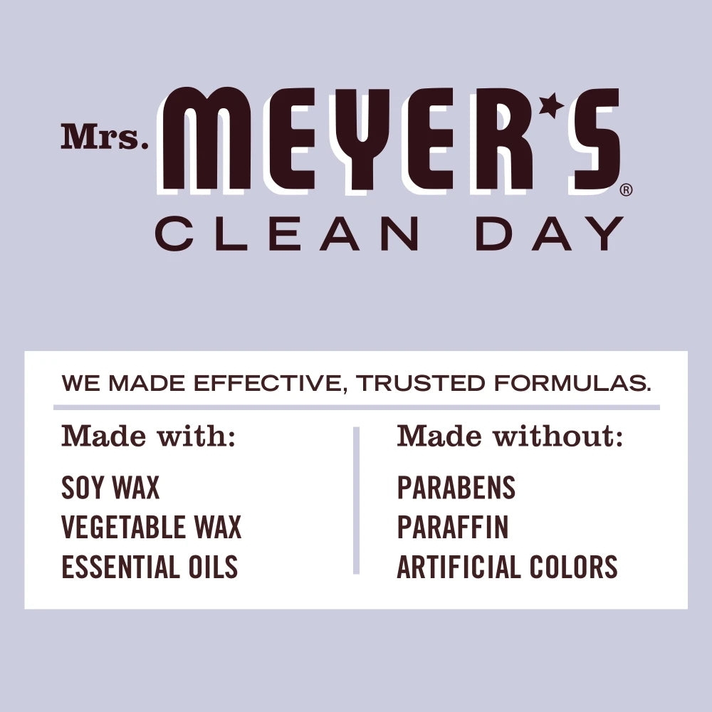 Large Lavender Scented Soy Candle Mrs. Meyers - for Convenient Home Fragrance
