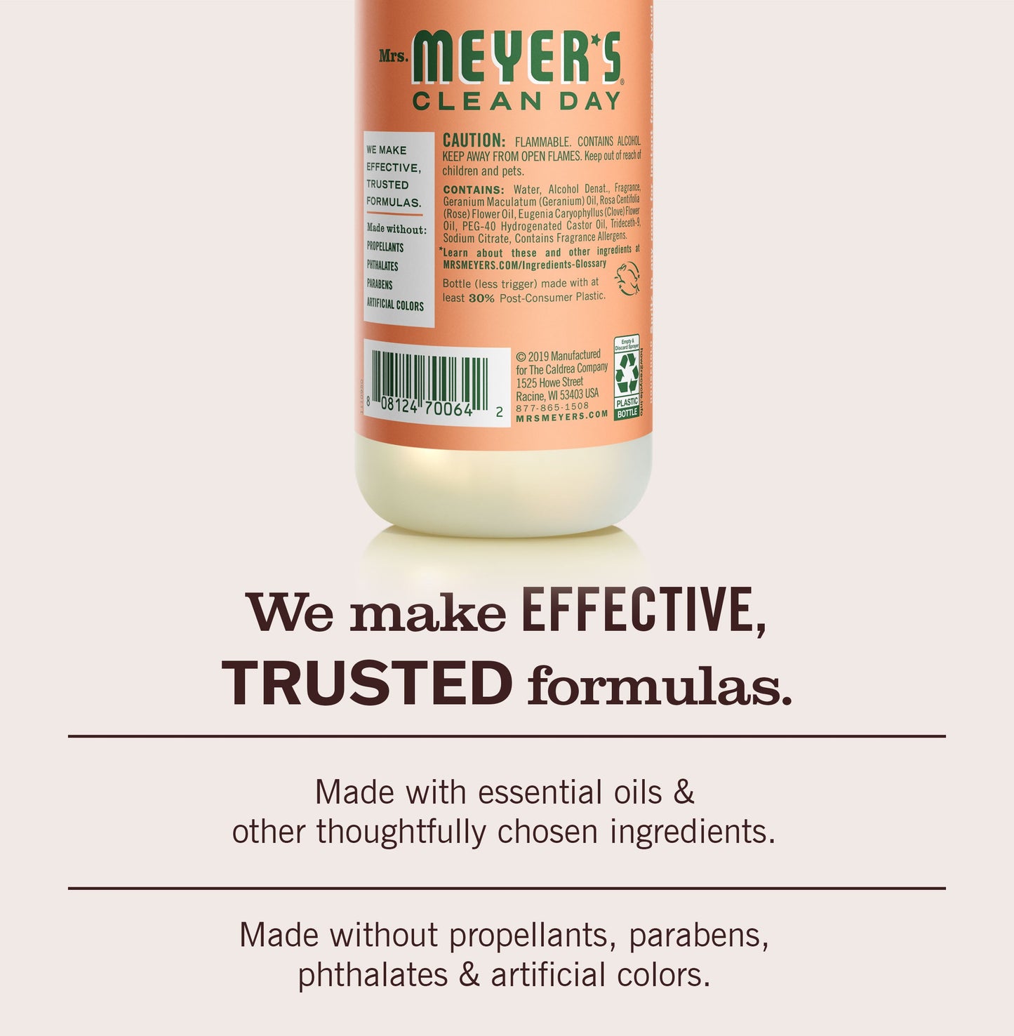 Mrs. Meyers Geranium Room Freshener - for Convenient Home Fragrance