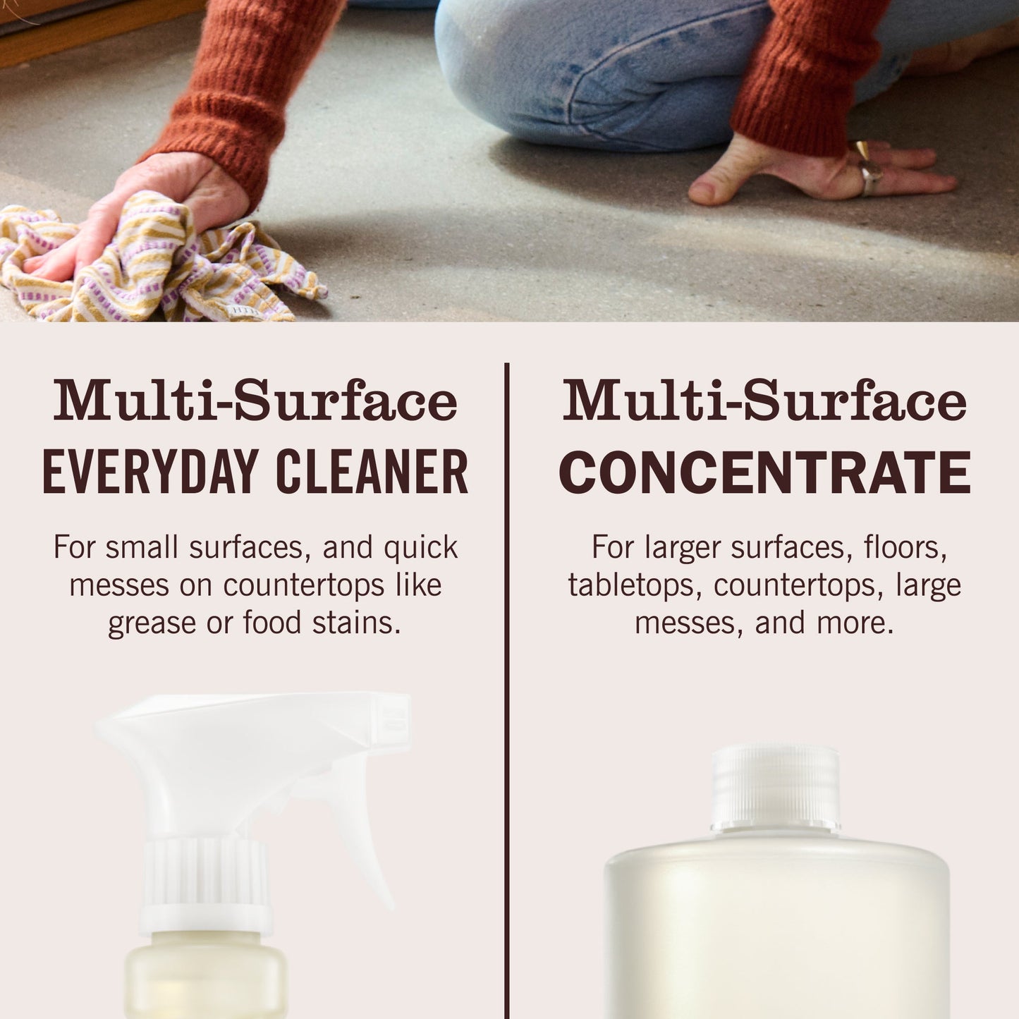 Mrs. Meyers Basil Multi - Surface Concentrate - for Convenient Easy Refilling