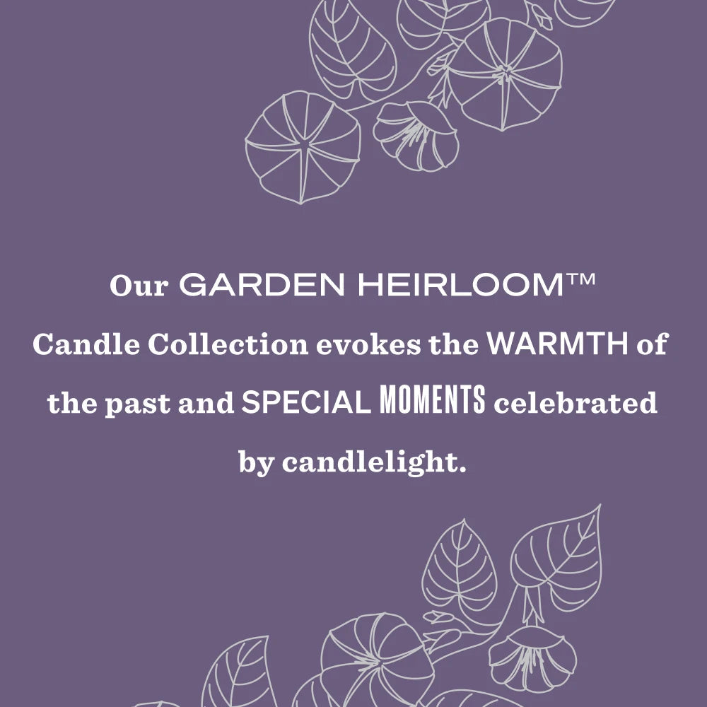 Mrs. Meyers Moonflower Garden Heirloom Candle - for Convenient Home Fragrance