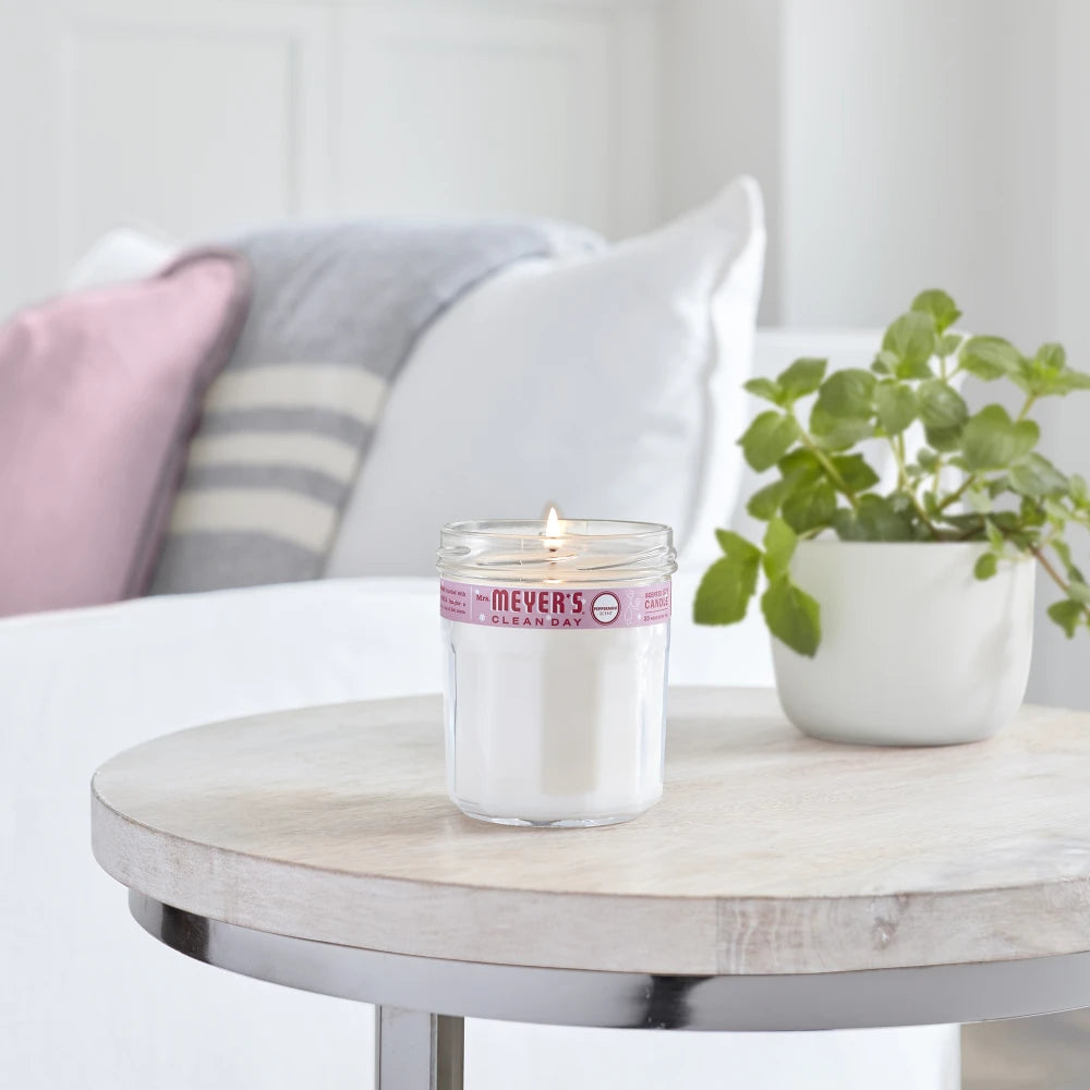 Mrs. Meyers Peppermint Soy Candle Large - for Convenient Home Fragrance