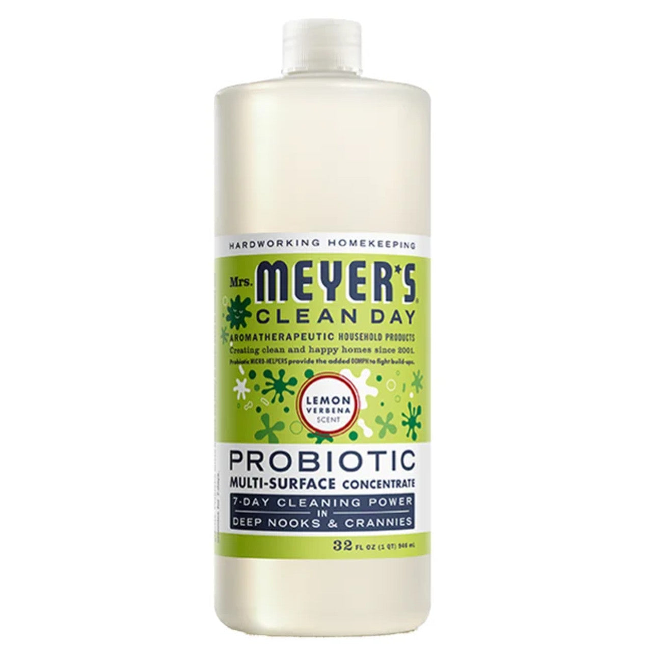 Mrs. Meyers Lemon Verbena Probiotic Multi - Surface Concentrate - for Convenient Easy Refilling