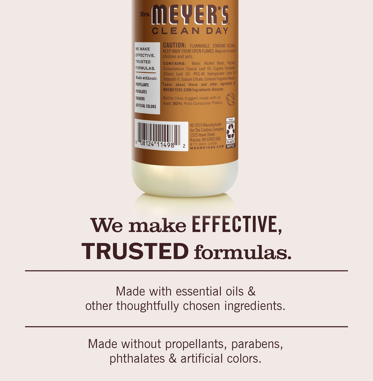 Mrs. Meyers Acorn Spice Room Freshener - for Convenient Home Fragrance