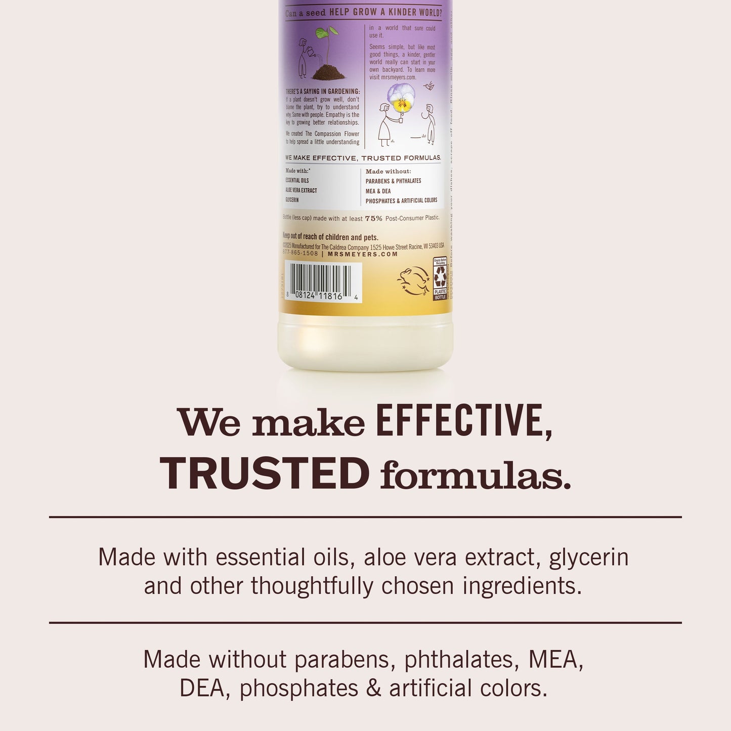 Compassion Flower Dish Soap Mrs. Meyers - for Convenient Dishwashing