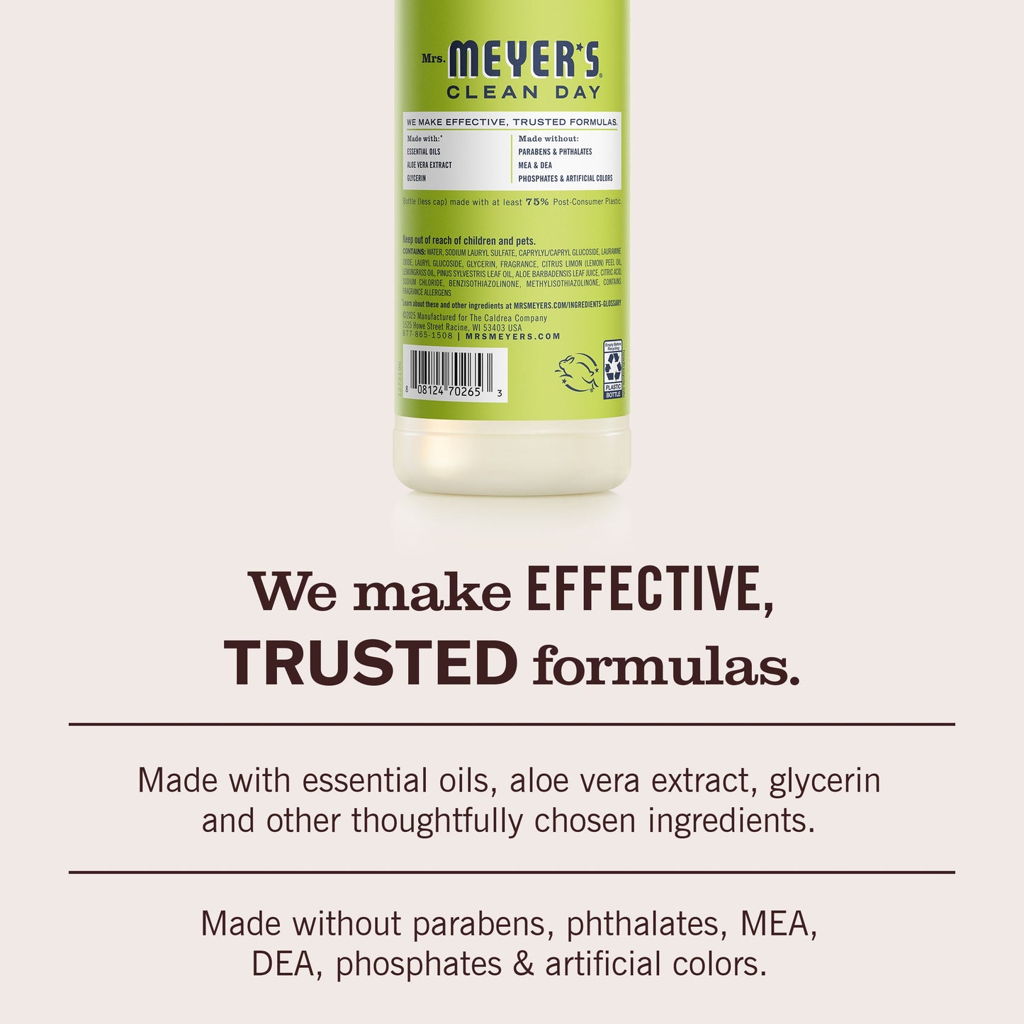 Mrs. Meyers Lemon Verbena Dish Soap - for Convenient Dishwashing