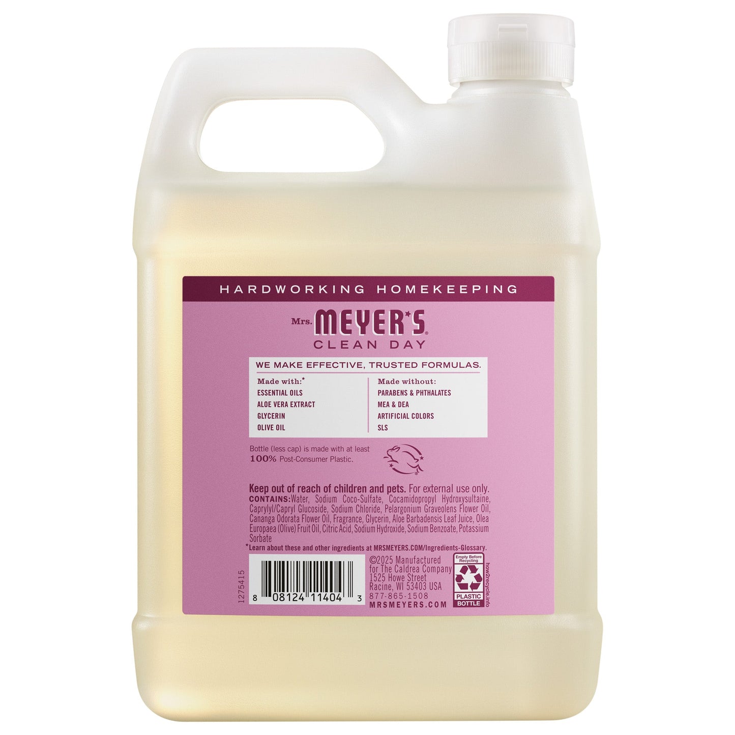 Mrs. Meyers Peony Liquid Hand Soap Refill - for Convenient Hand Care