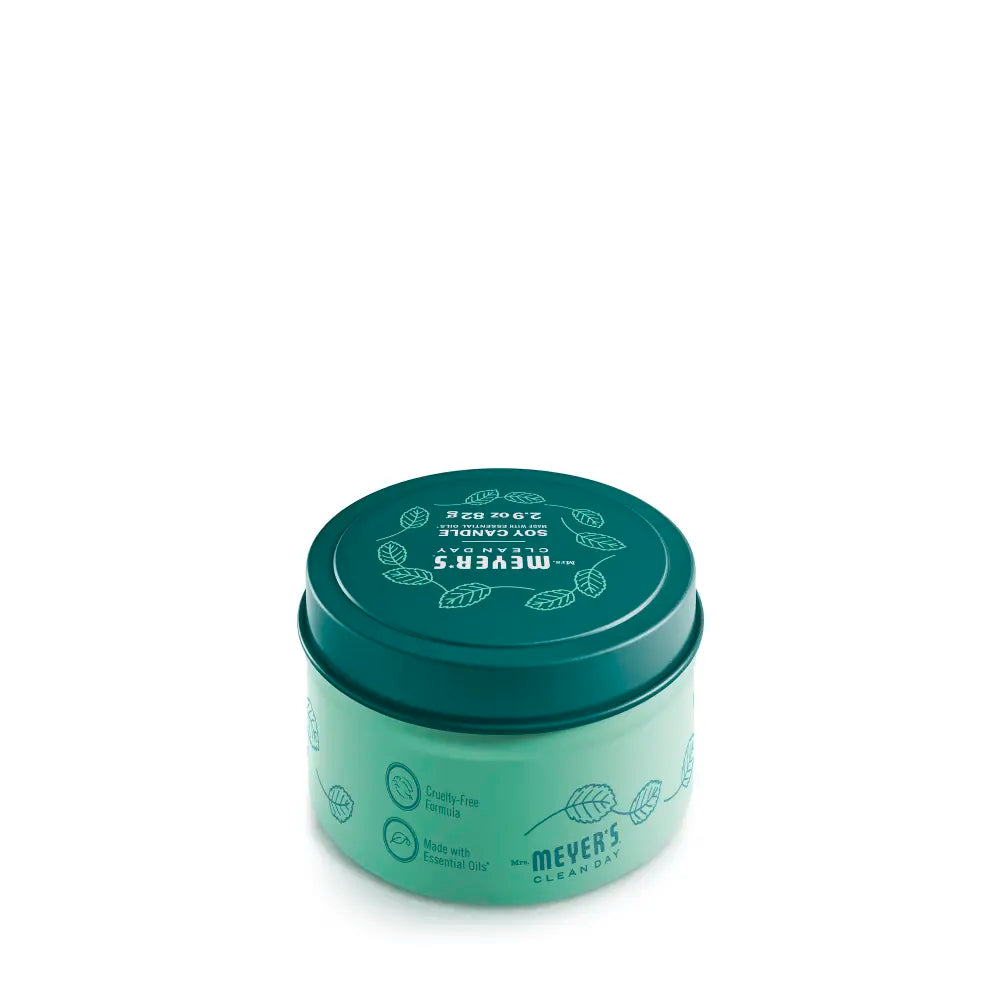 Mint Tin Candle Mrs. Meyers - for Convenient Home Fragrance