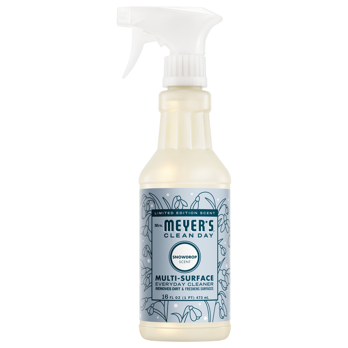 Mrs. Meyers Snowdrop Multi - Surface Everyday Cleaner - for Convenient Home Cleaning