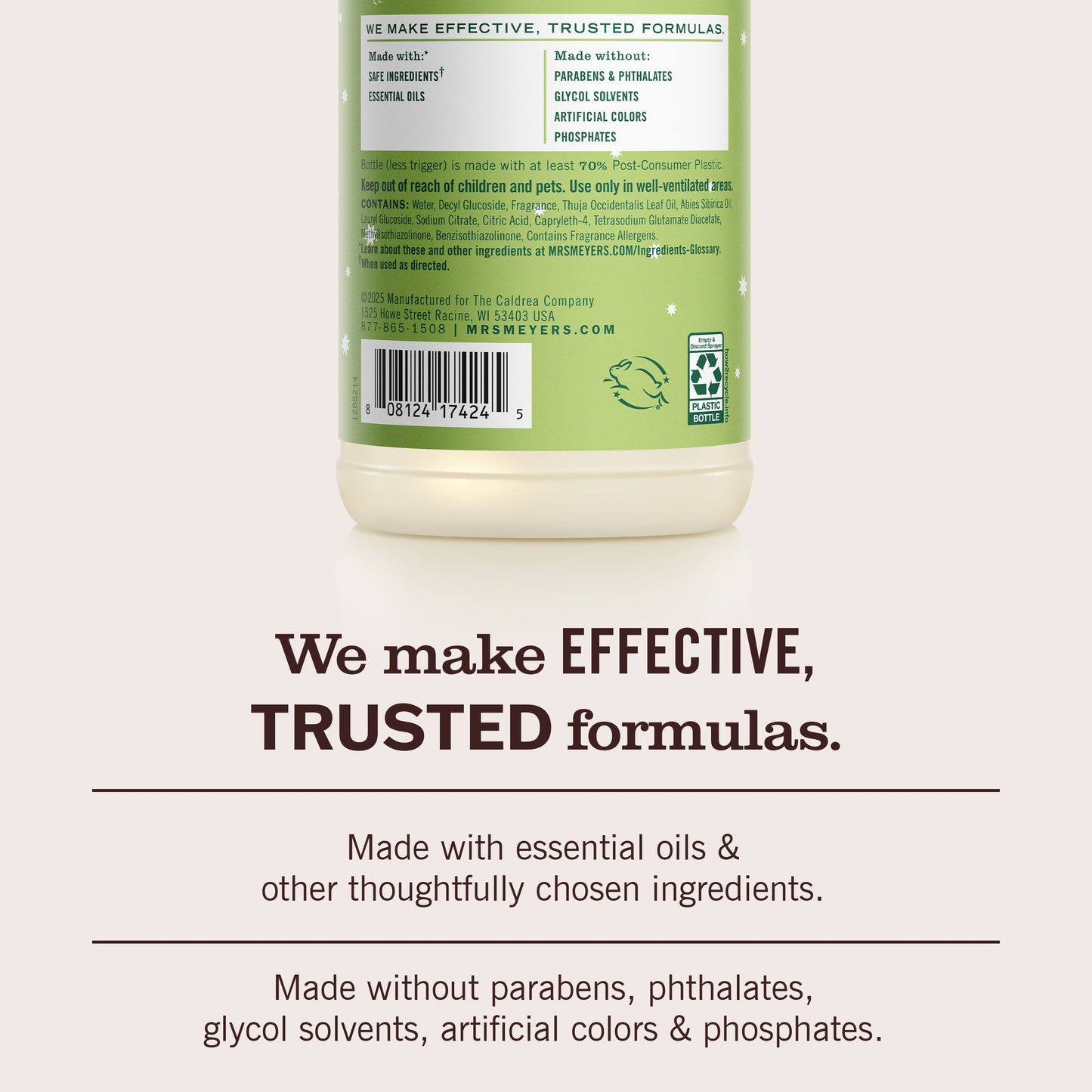 Mrs. Meyers Iowa Pine Multi - Surface Everyday Cleaner - for Convenient Home Cleaning