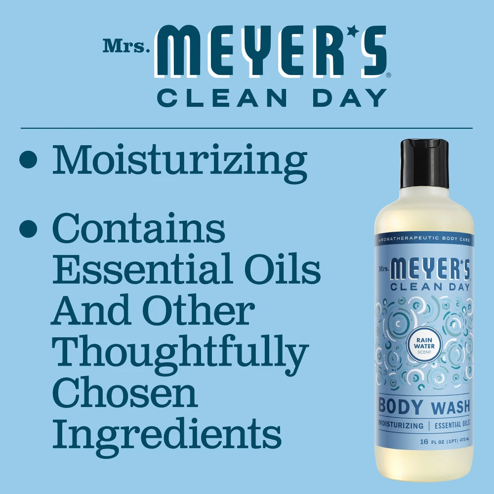 Mrs. Meyers Rain Water Body Wash - for Convenient Body Care
