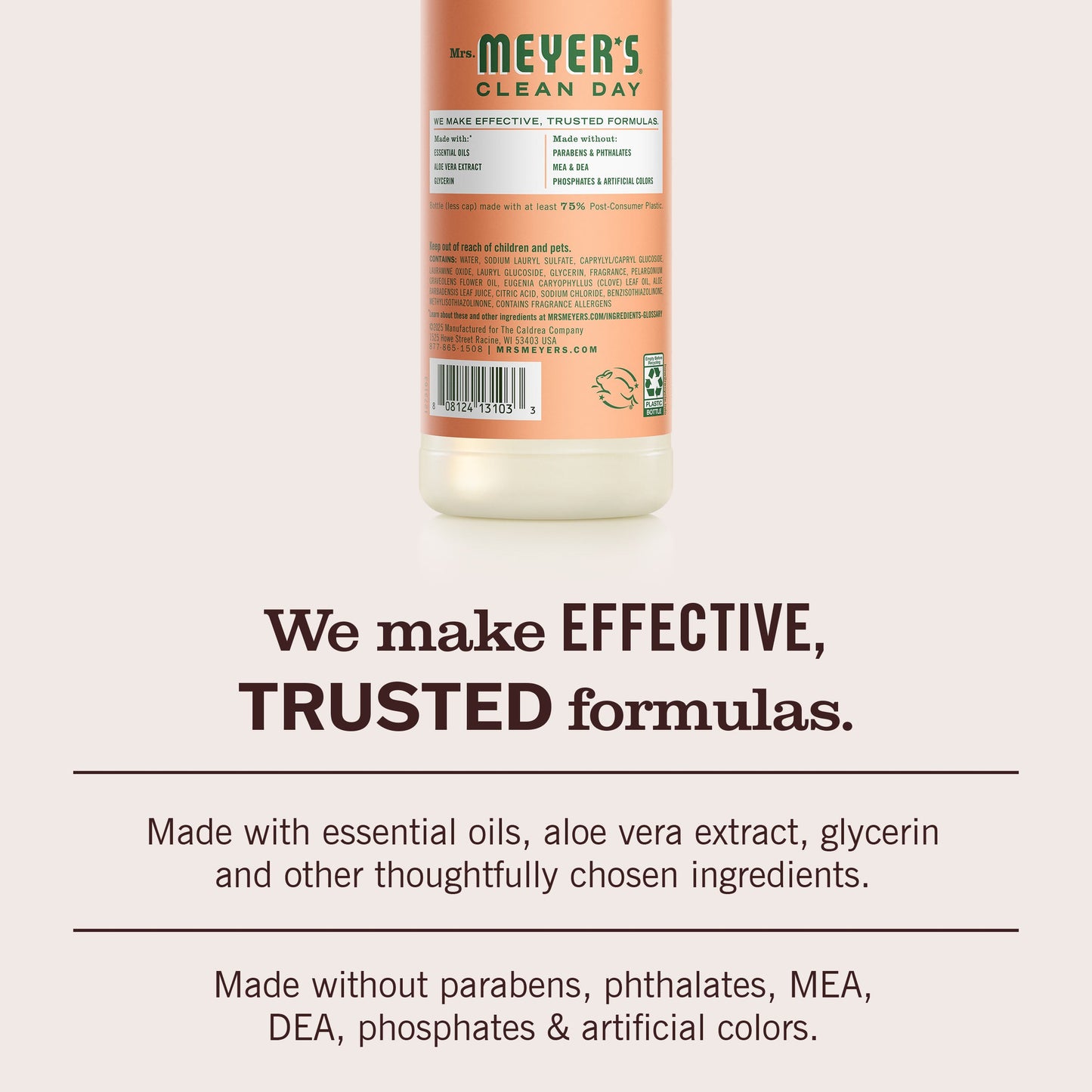Mrs. Meyers Geranium Dish Soap - for Convenient Dishwashing
