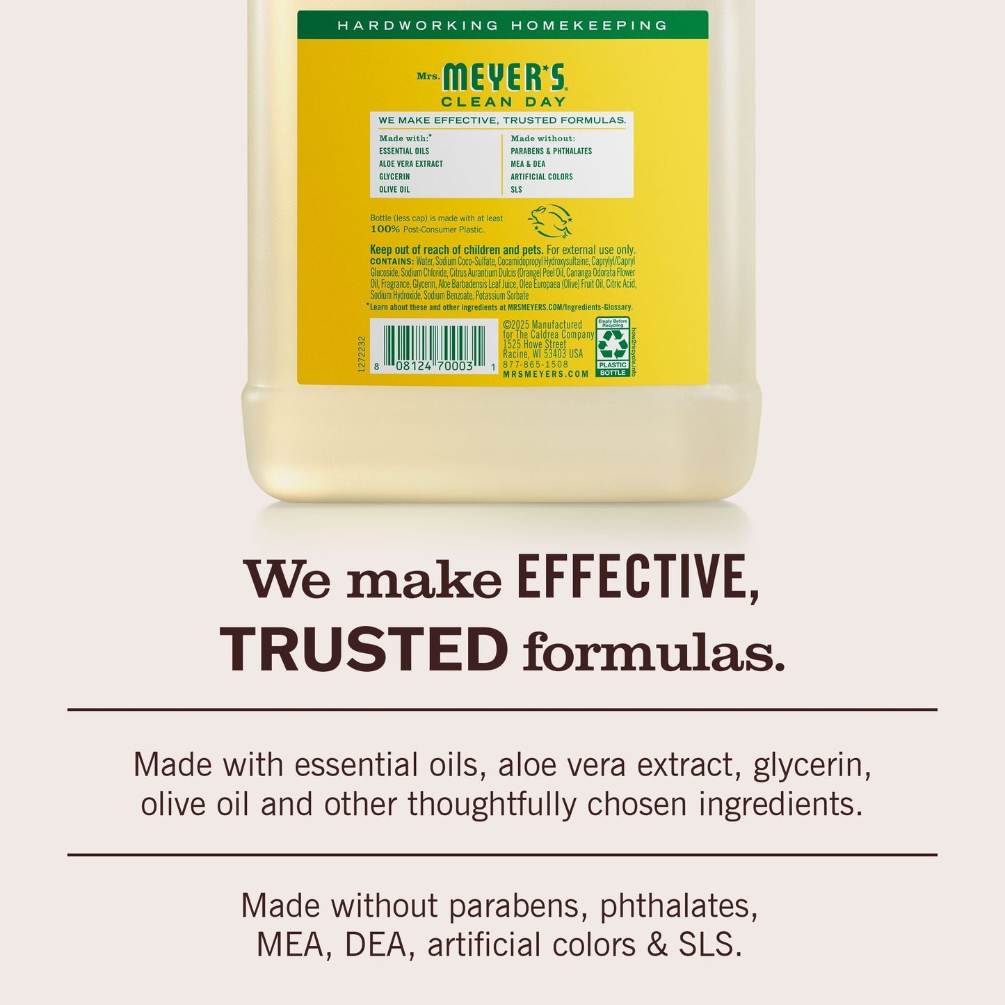 Mrs. Meyers Honeysuckle Liquid Hand Soap Refill - for Convenient Hand Care