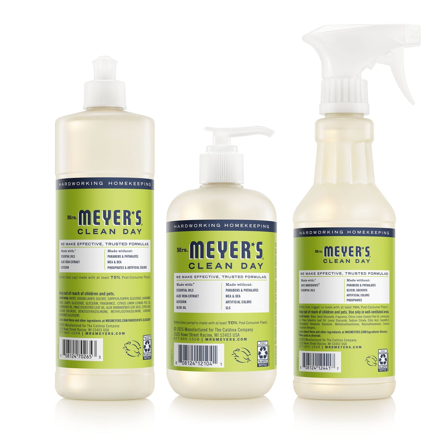 Mrs. Meyers Lemon Verbena Kitchen Basics Set - for Convenient Hand Care
