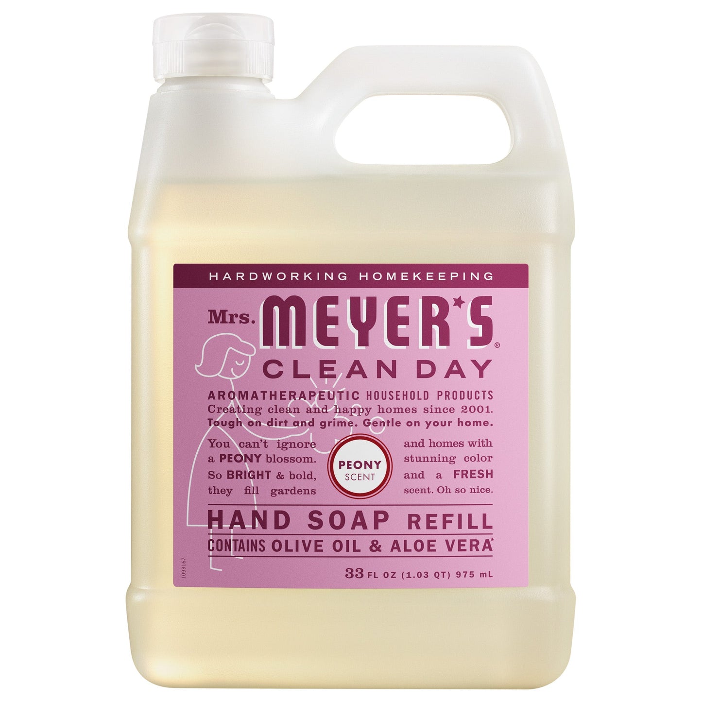 Mrs. Meyers Peony Liquid Hand Soap Refill - for Convenient Hand Care
