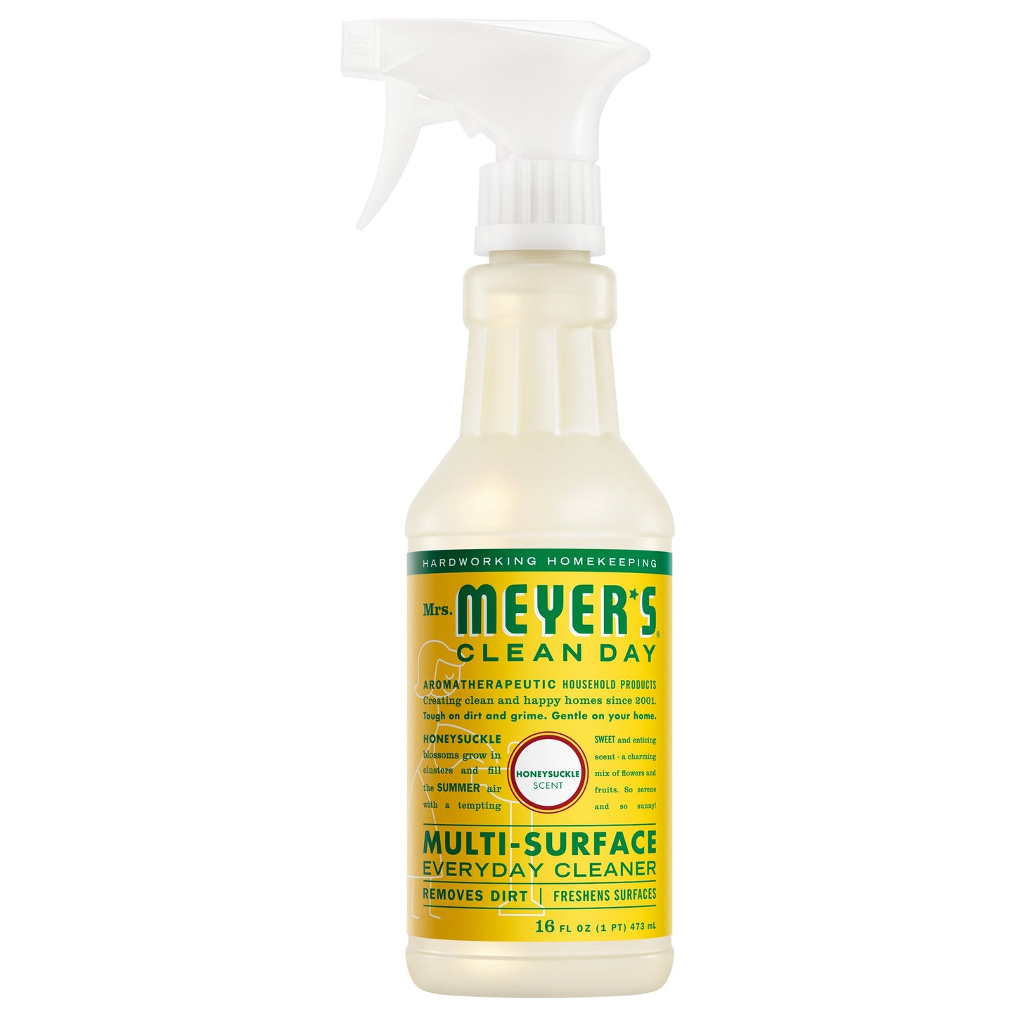 Mrs. Meyers Honeysuckle Multi - Surface Everyday Cleaner - for Convenient Home Cleaning