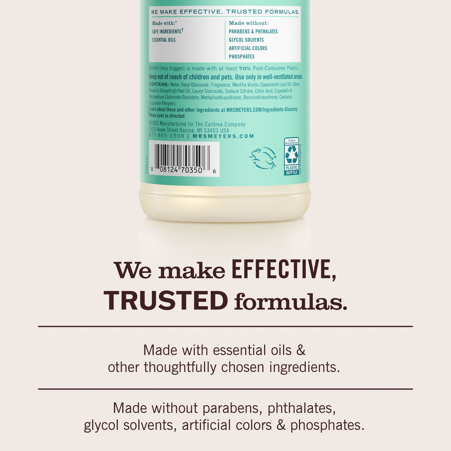 Mrs. Meyers Mint Multi - Surface Everyday Cleaner - for Convenient Home Cleaning