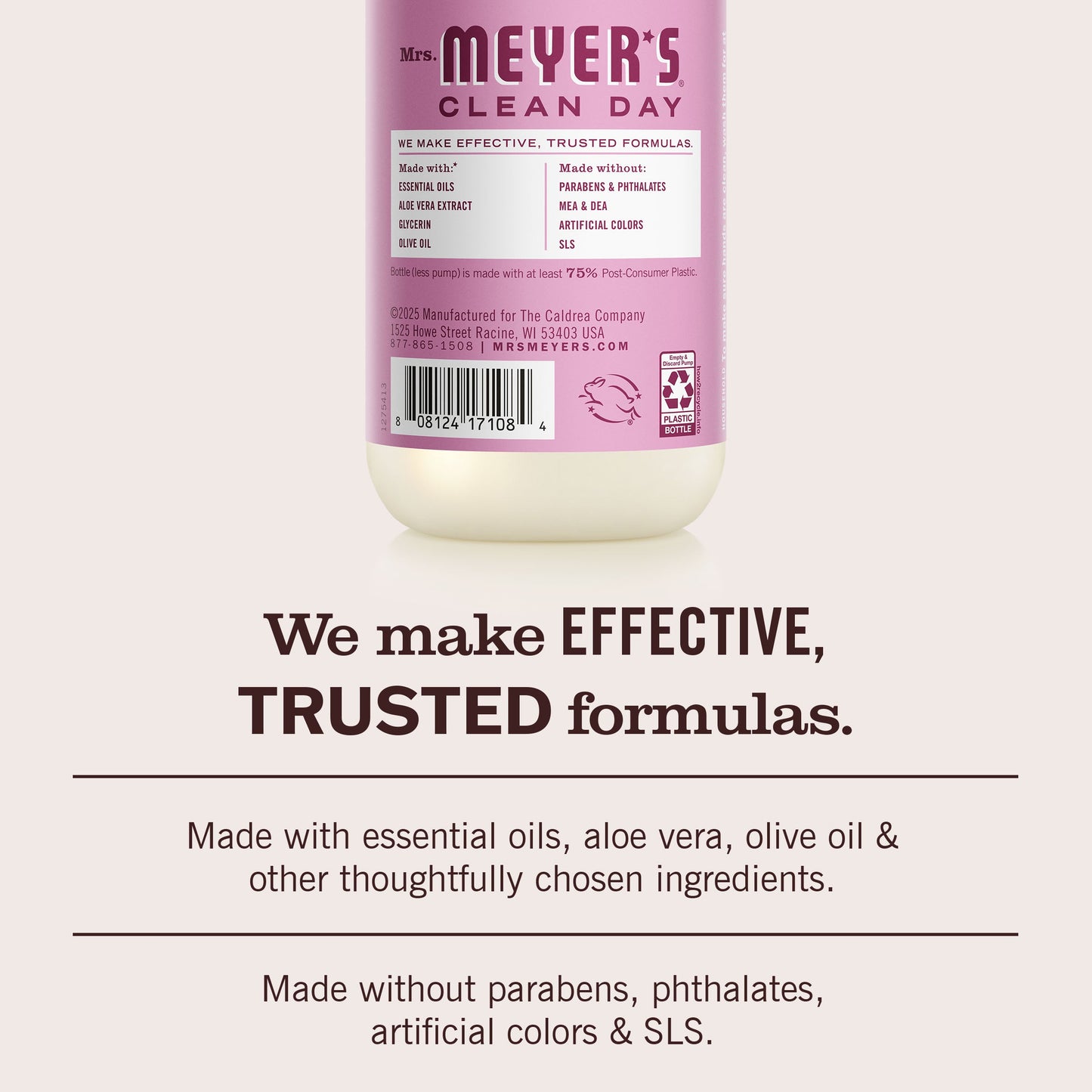 Mrs. Meyers Peony Liquid Hand Soap - for Convenient Hand Care