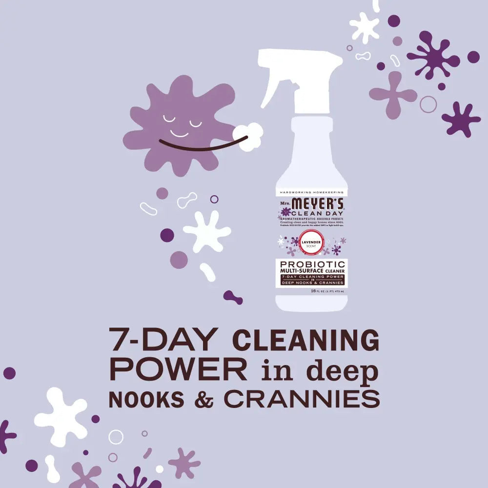 Mrs. Meyers Lavender Probiotic Multi - Surface Cleaner - for Convenient Home Cleaning