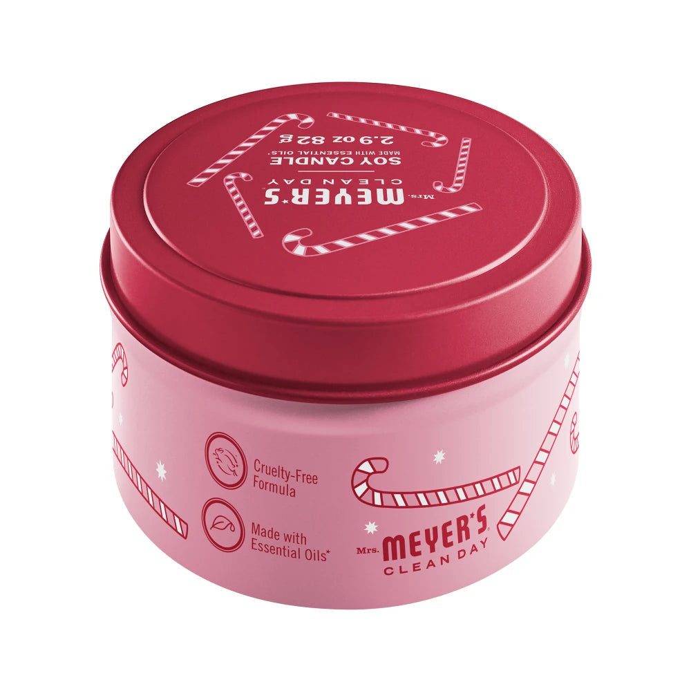 Mrs. Meyers Peppermint Tin Candle - for Convenient Home Fragrance