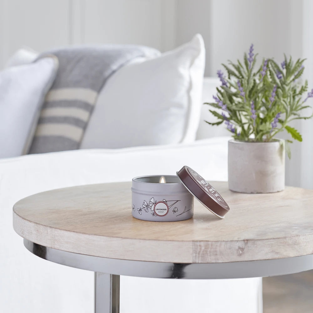Mrs. Meyers Lavender Tin Candle - for Convenient Home Fragrance